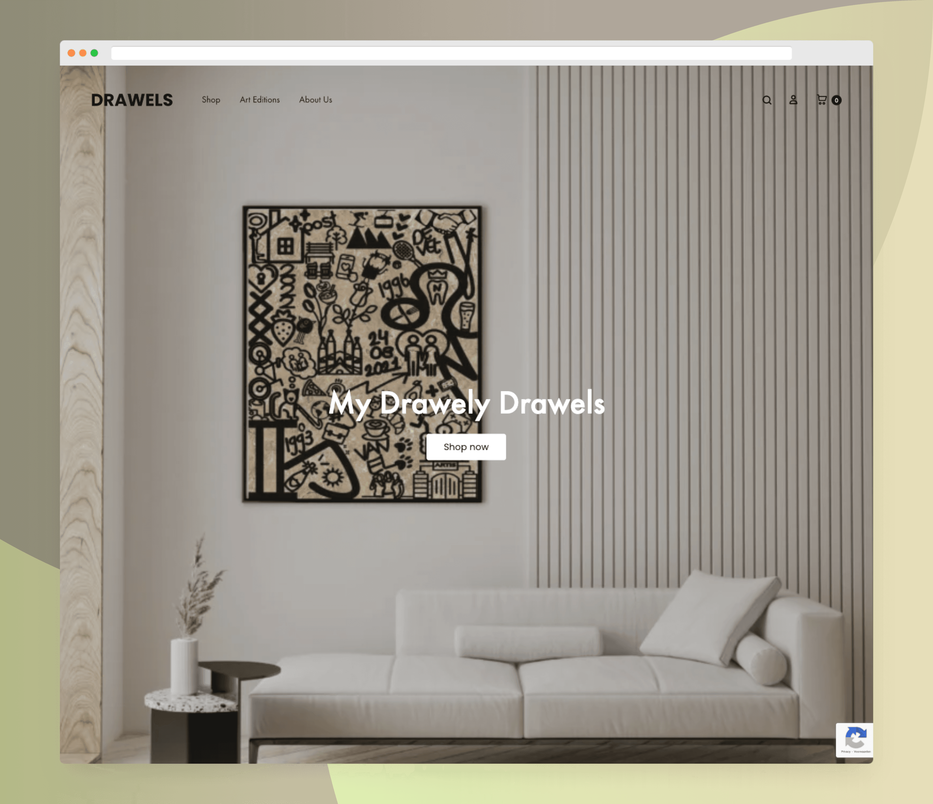 Drawels — Custom Art E-commerce Website