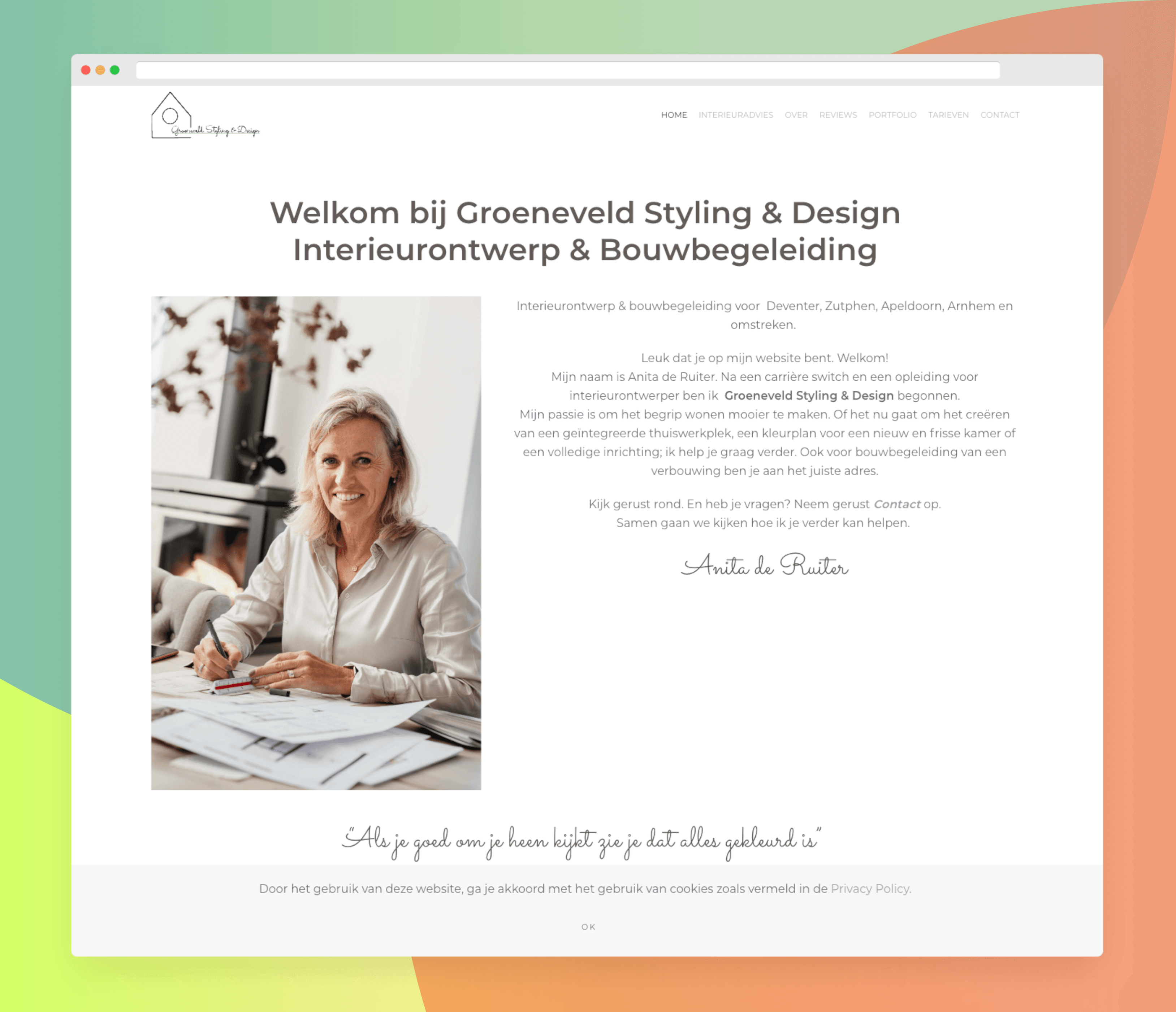 Groeneveld Styling en Design — Portfolio website